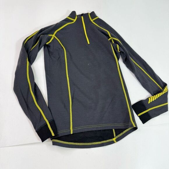 Helly Hansen Shirt Women Large 1/2 Zip Mock Neck Long Sleeve Base Layer Tee Gray - Picture 1 of 9